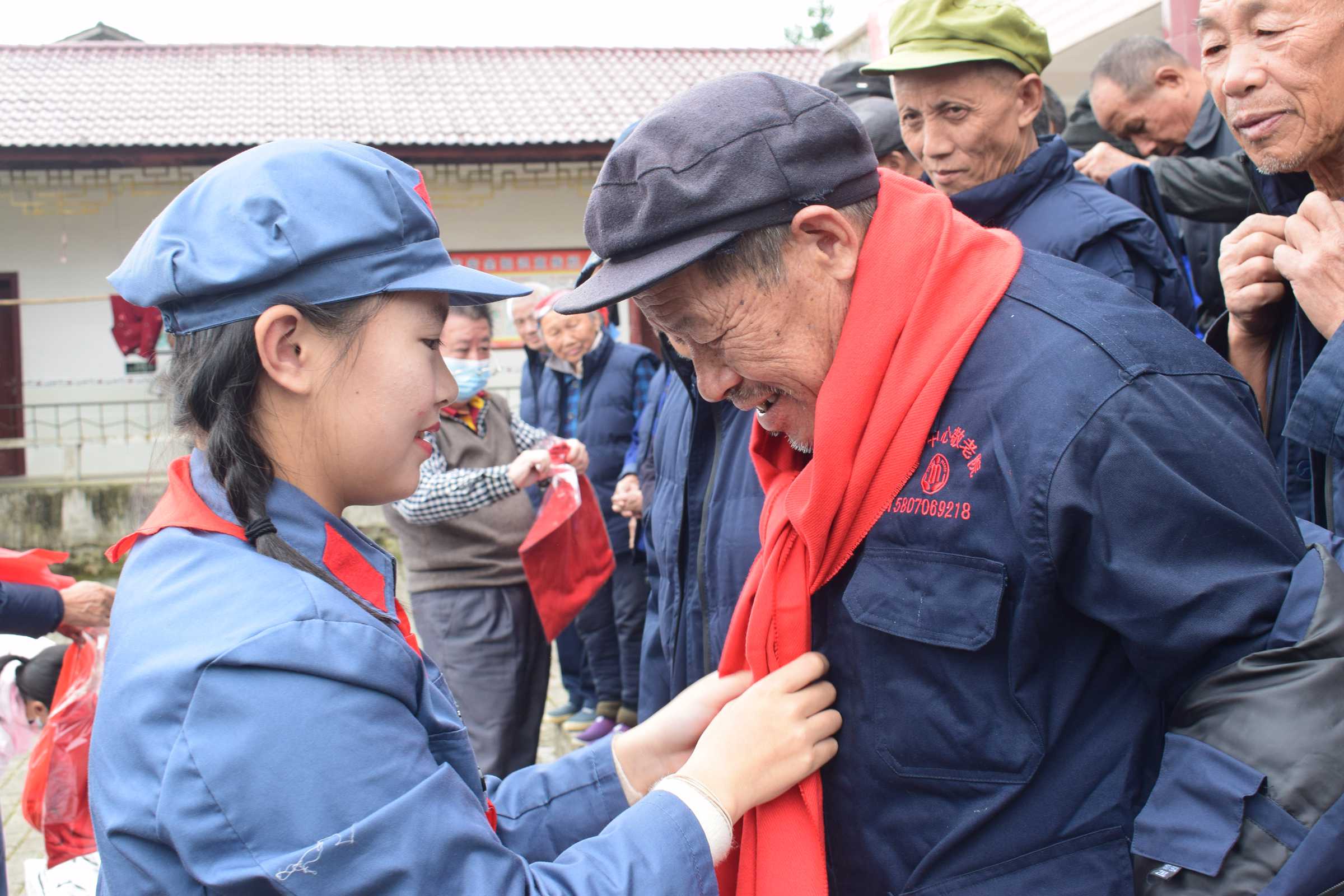 获2020年全国新时代好少年奖的余梓洋同学在现场